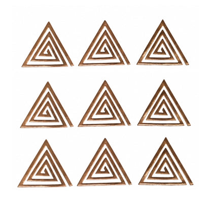 Large solid pure copper metal 6 inch spiral helix designed for major South-East Agneya Vastu dosha rectification