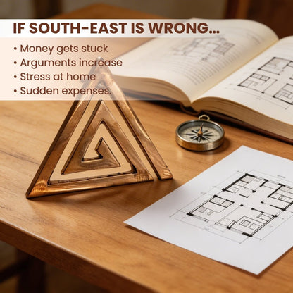 Copper Helix Vastu Remedies for South-East Cut, Main Door Entrance, Kitchen, Bedroom Vaastu Dosh Defects - plusvalueindia