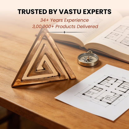 Copper Helix Vastu Remedies for South-East Cut, Main Door Entrance, Kitchen, Bedroom Vaastu Dosh Defects - plusvalueindia