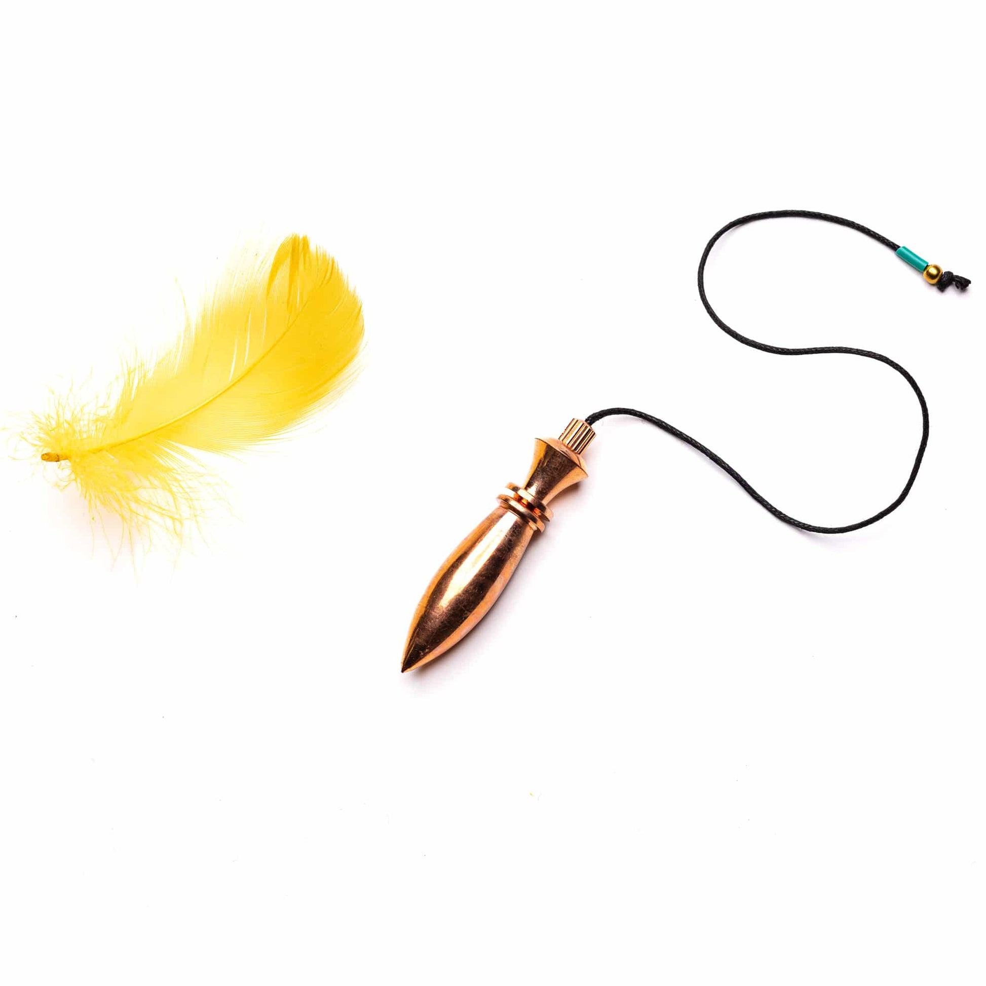 copper plated deluxe brass dowsing pendulum reiki