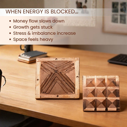 Vastu Copper Pyramid Set 2.5 Inch for Home, Office, Plots [Positive Vibrations & Energy] - plusvalueindia