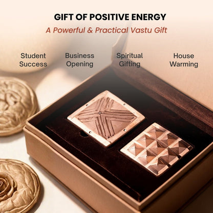 Vastu Copper Pyramid Set 2.5 Inch for Home, Office, Plots [Positive Vibrations & Energy] - plusvalueindia