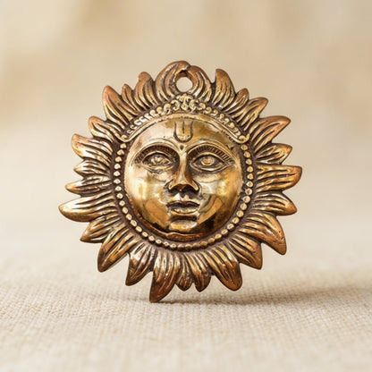 Copper Sun Excellent Vastu Remedy for East Wall & Home Office Decor (7.5inch) - plusvalueindia