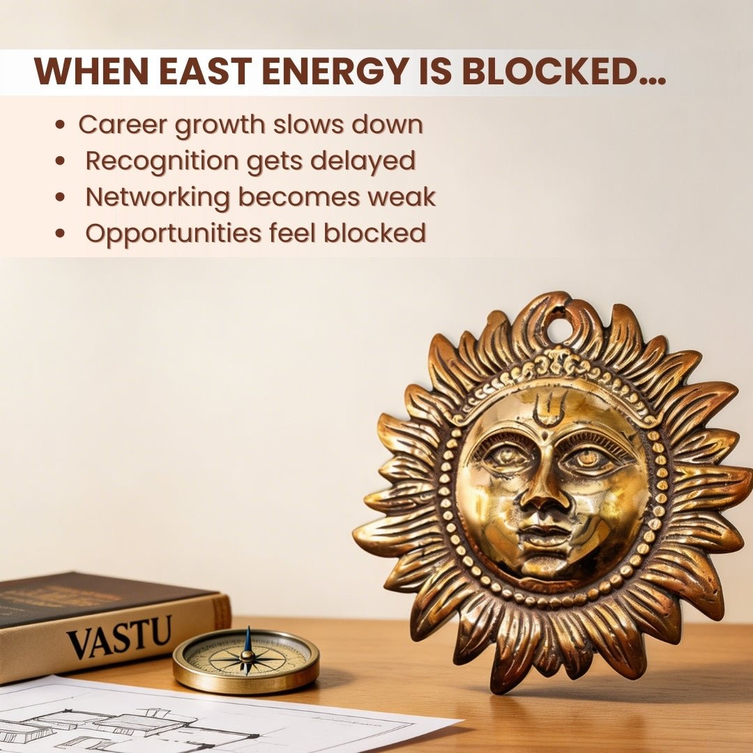 Copper Sun Excellent Vastu Remedy for East Wall & Home Office Decor (7.5inch) - plusvalueindia