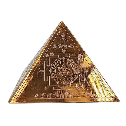 Copper Vastu Dosh Nivaran Pyramid Yantra for Home & Office Temple