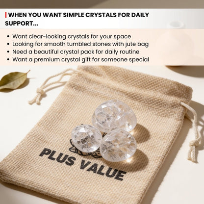 Crackle Quartz Crystal or Crack Crystal Tumbled Stone Pebbles - plusvalueindia