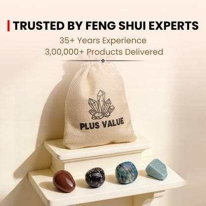 Creative flow tumbled pocket stones held in palm for hand scale and size reference