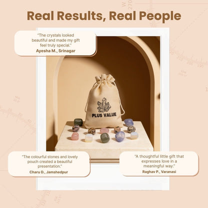 Elegant gift pouch with crystals for the one you love packaged ready for gifting