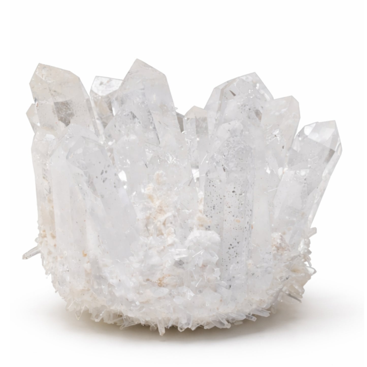 Clear Quartz Crystal Cluster Geode For Positive Energy, Vastu Defects