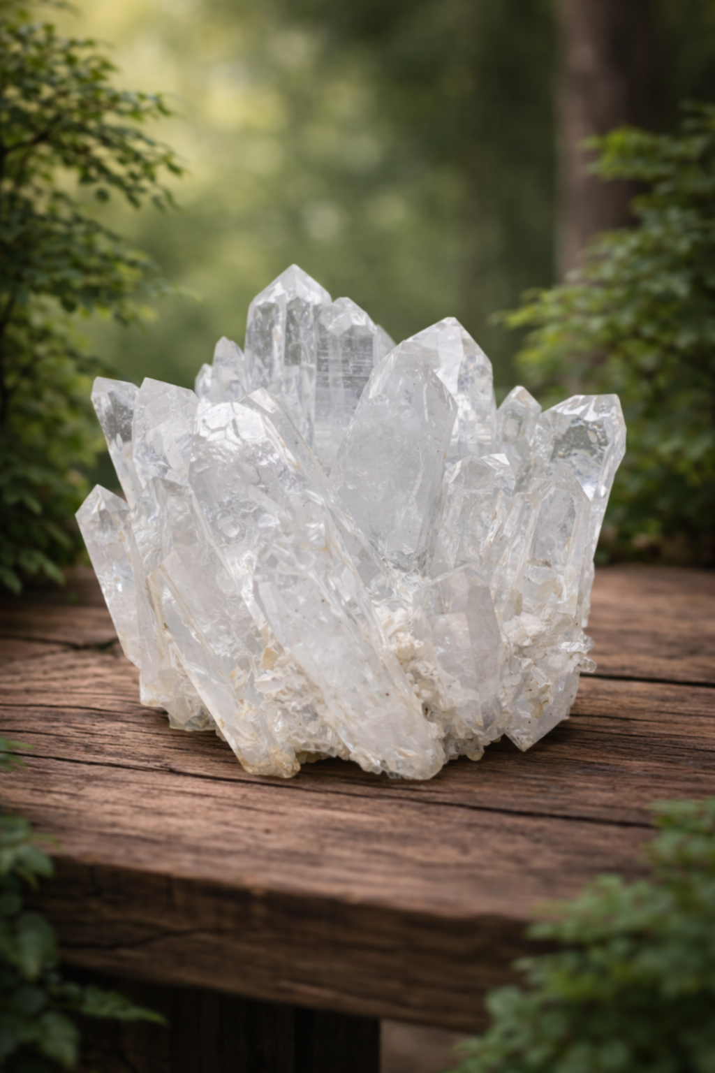 Clear Quartz Crystal Cluster Geode For Positive Energy, Vastu Defects