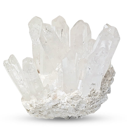 Clear Quartz Crystal Cluster Geode For Positive Energy, Vastu Defects