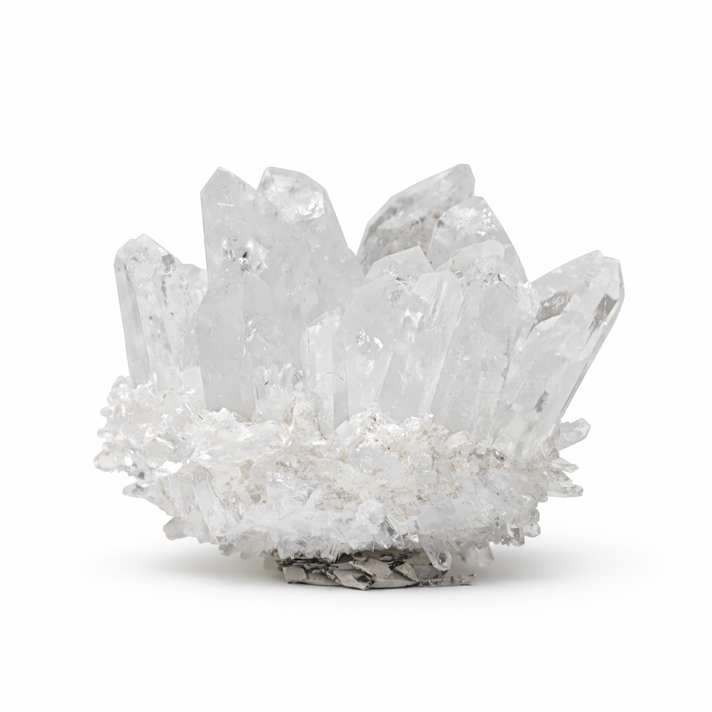 Clear Quartz Crystal Cluster Geode For Positive Energy, Vastu Defects