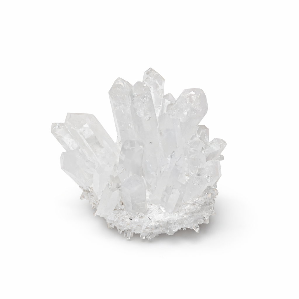 Clear Quartz Crystal Cluster Geode For Positive Energy, Vastu Defects