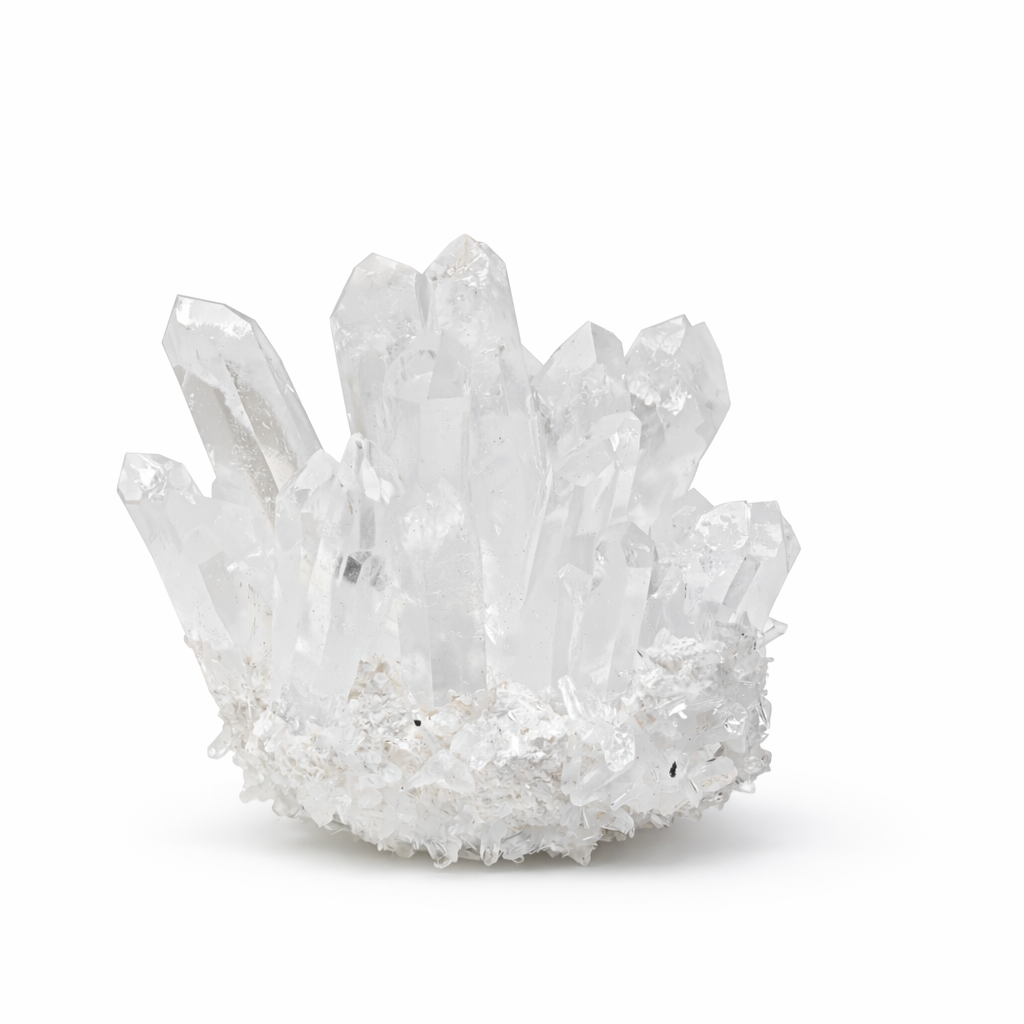 Clear Quartz Crystal Cluster Geode For Positive Energy, Vastu Defects