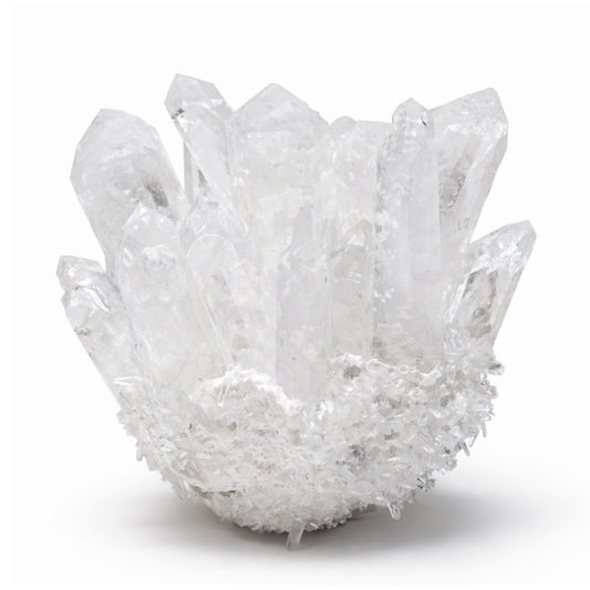 Clear Quartz Crystal Cluster Geode For Positive Energy, Vastu Defects - plusvalueindia