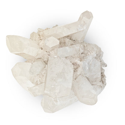 Clear Quartz Crystal Cluster Geode For Positive Energy, Vastu Defects