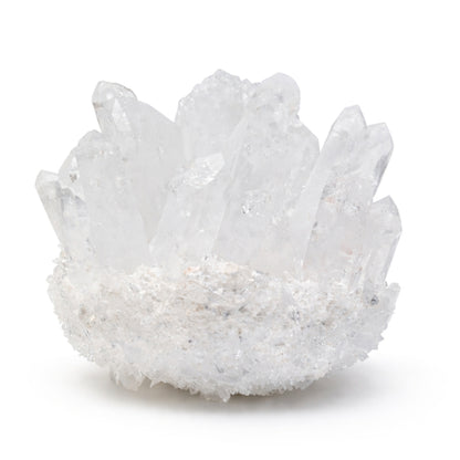 Clear Quartz Crystal Cluster Geode For Positive Energy, Vastu Defects
