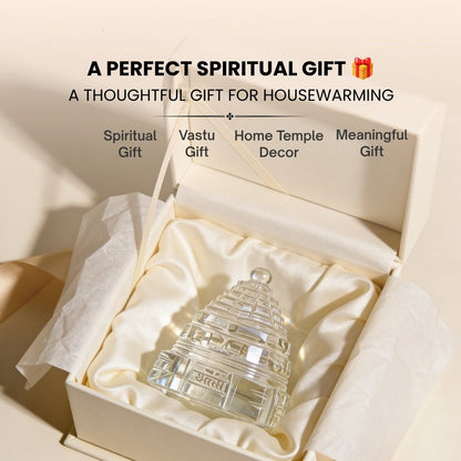 Sphatik Crystal Shri Yantra - Natural Quartz Yantra for Wealth & Prosperity, Home & Office Temple - plusvalueindia