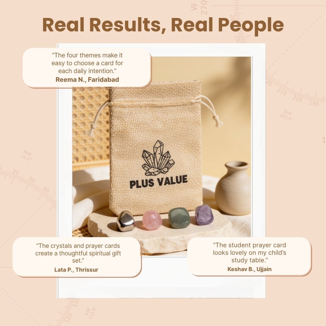 Sturdy laminated finish and reverse side affirmation text on pocket crystal prayer cards