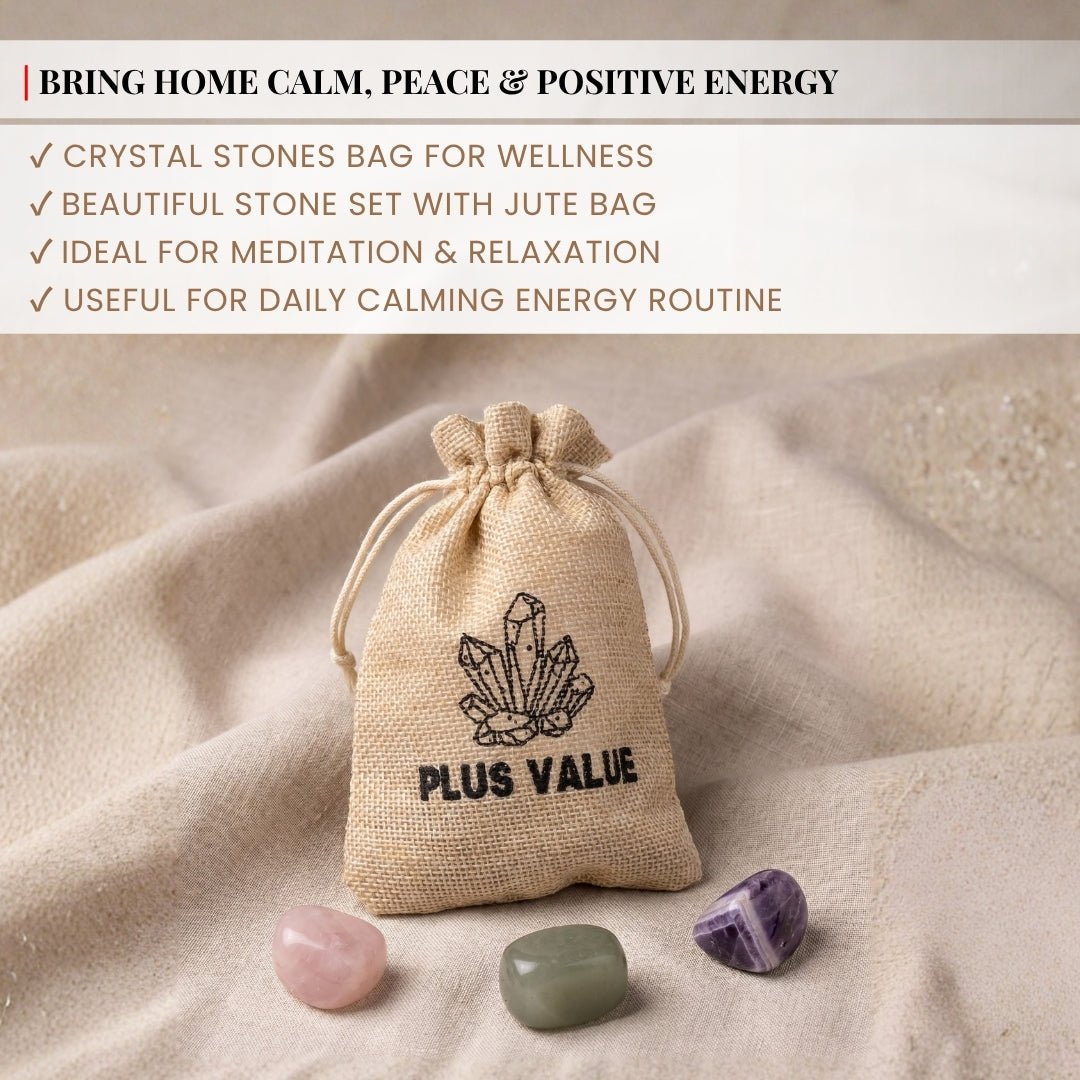 Crystals/Stones Bag, made in India by Plus Value