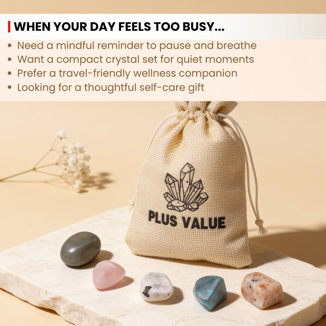 Smooth Amethyst tumbled stone for calming mental chatter, tension relief, and serenity