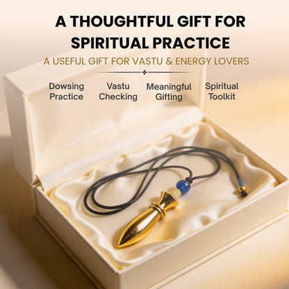 New Brass Dowsing Pendulum - Model Deluxe - Reiki, Crystal, Chakra, Healing - Free Dowsing Chart - plusvalueindia