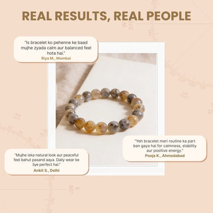 Dendritic Opal Bracelet (Beads Size 8mm) - plusvalueindia