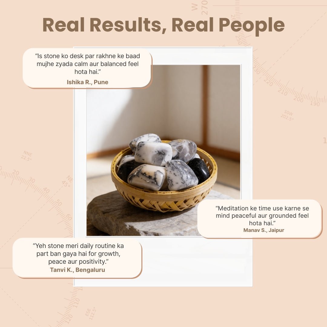 Dendritic Opal Tumbled Stone Pebbles - plusvalueindia