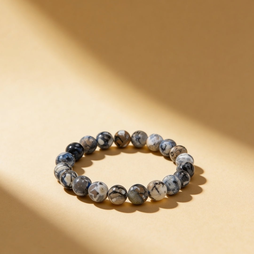 Dragon Vein Agate Bracelet - plusvalueindia