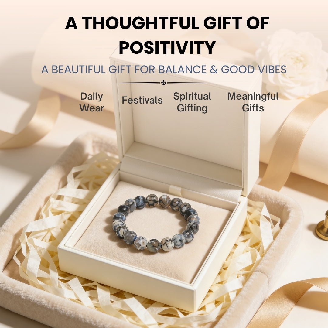 Dragon Vein Agate Bracelet - plusvalueindia