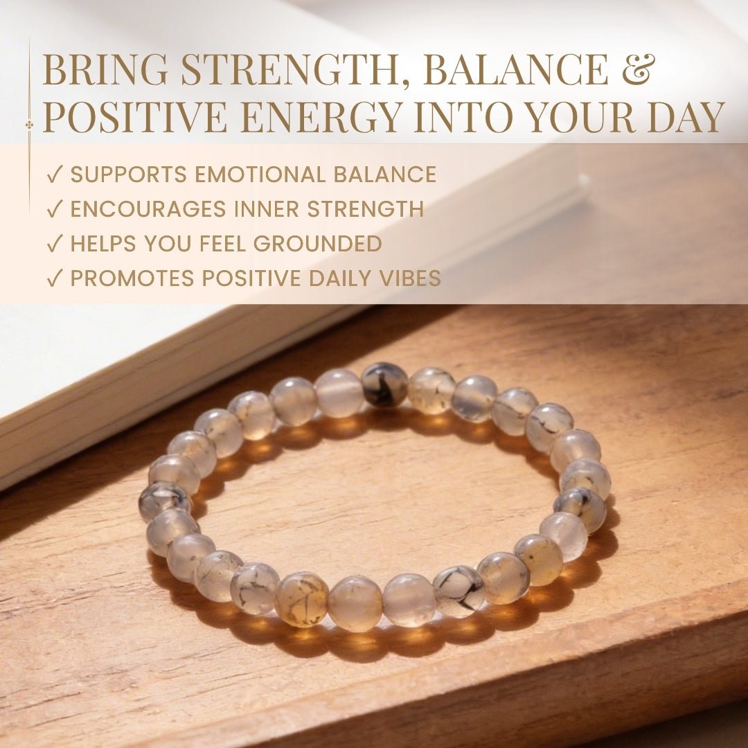 Dragon Vein Agate Bracelet - plusvalueindia