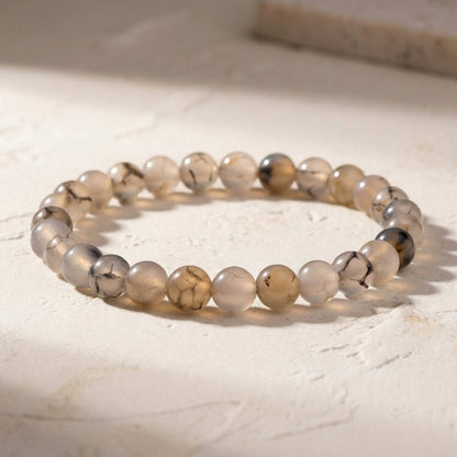 Dragon Vein Agate Bracelet - plusvalueindia