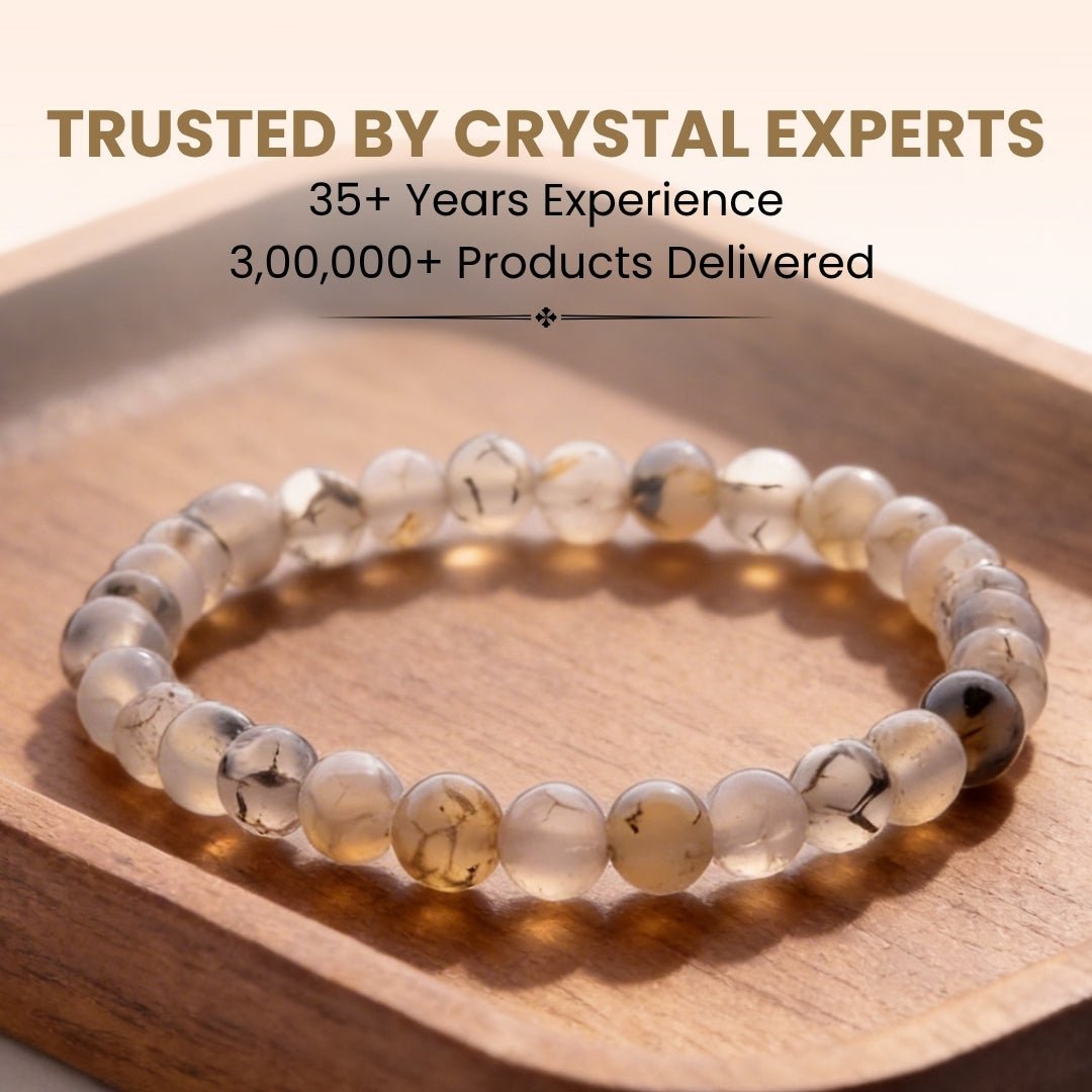 Dragon Vein Agate Bracelet - plusvalueindia