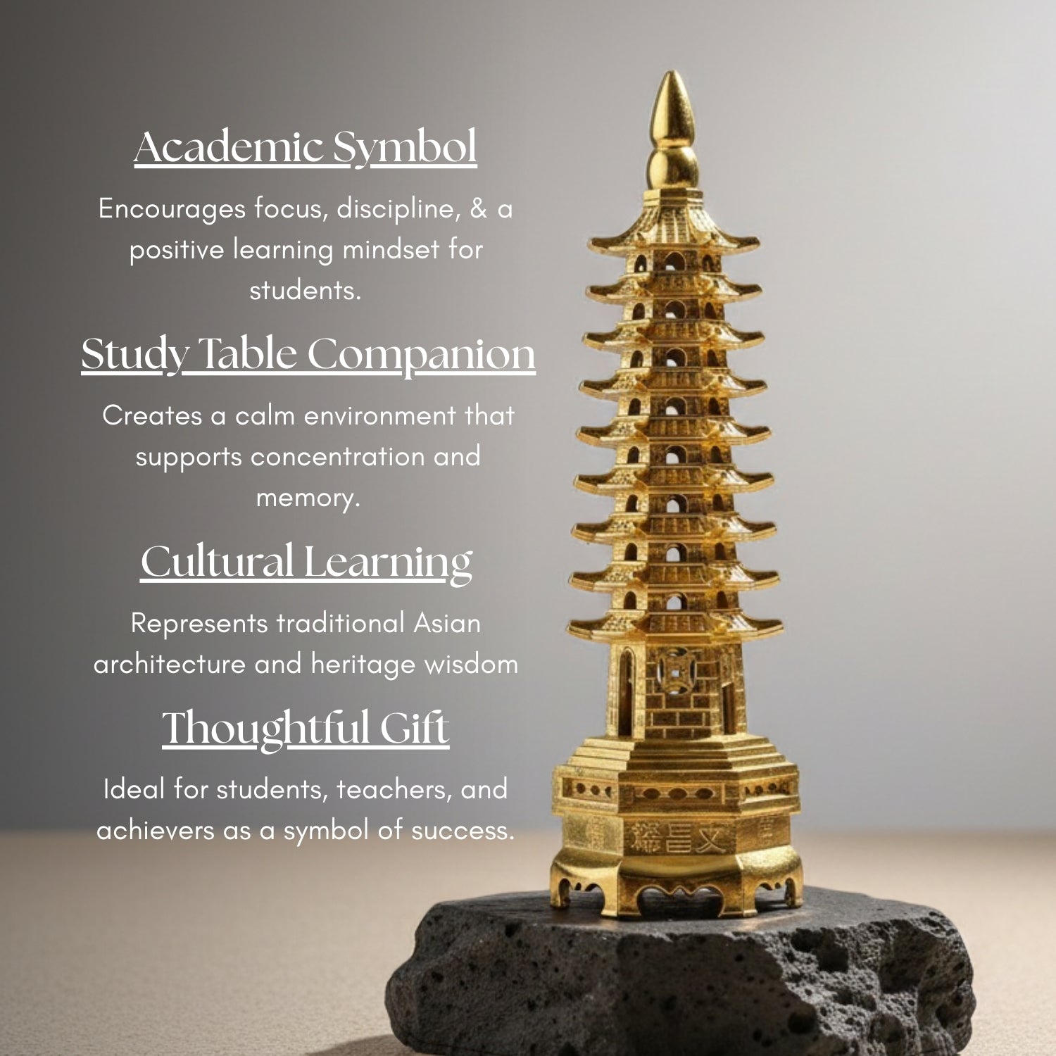 Feng Shui Education Tower For Students Education, Memory & Studies - plusvalueindia