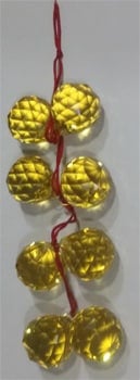 Buy Eight Hanging Yellow Swarovski Crystal balls online in india