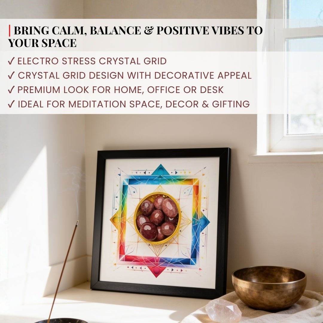 Electro Stress Crystal Grid - Vastu Rectification with Sacred Geometrical Frame - plusvalueindia