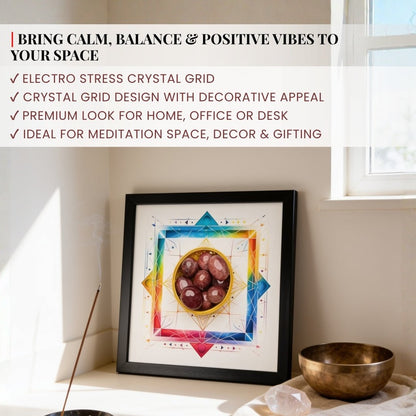 Electro Stress Crystal Grid - Vastu Rectification with Sacred Geometrical Frame - plusvalueindia