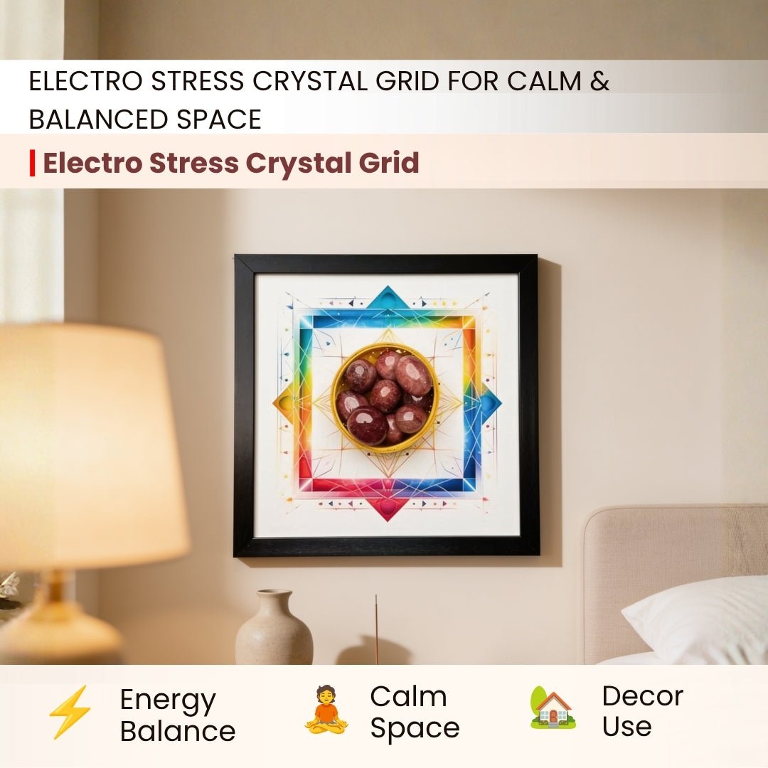 Electro Stress Crystal Grid - Vastu Rectification with Sacred Geometrical Frame - plusvalueindia
