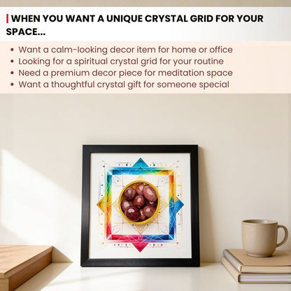 Electro Stress Crystal Grid - Vastu Rectification with Sacred Geometrical Frame - plusvalueindia