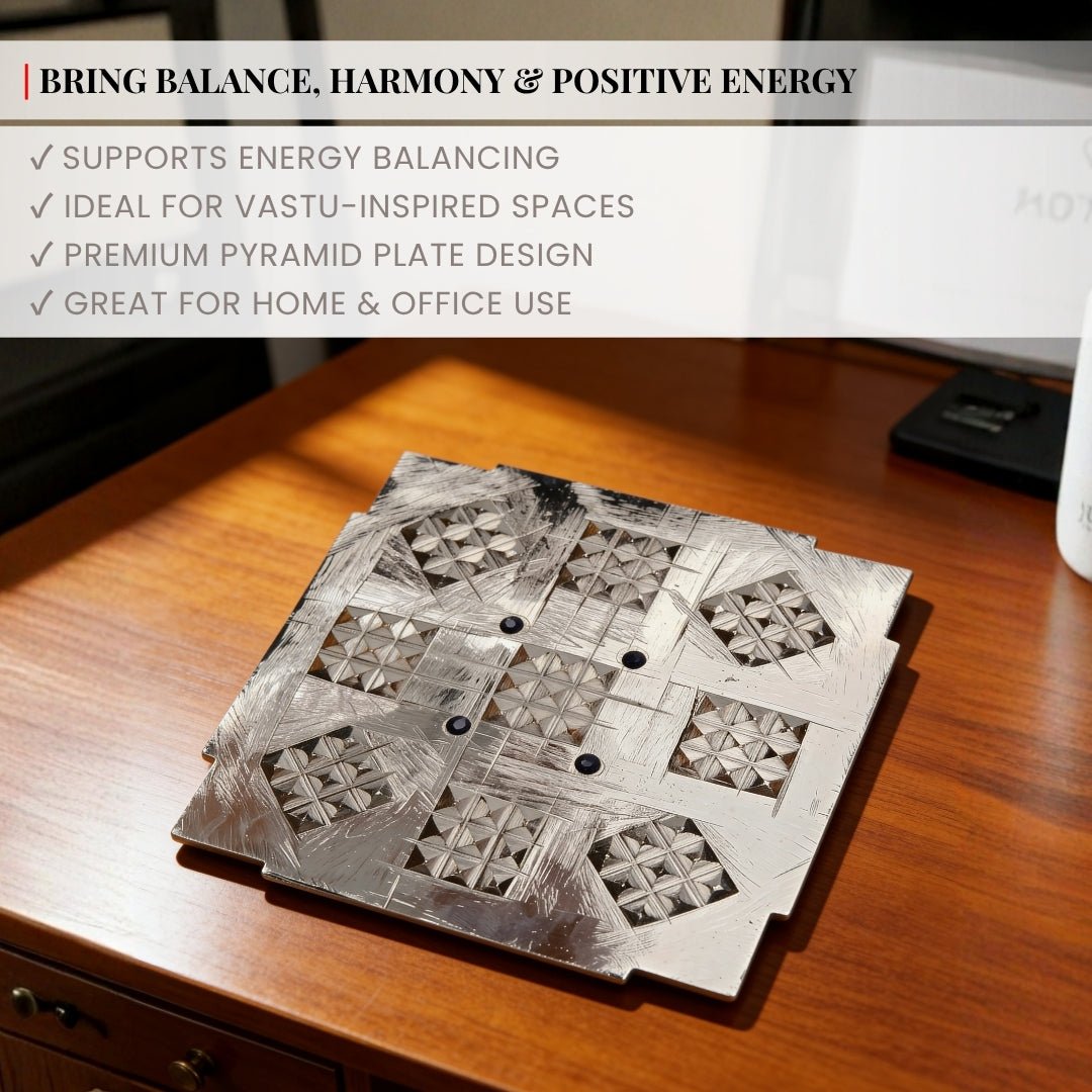 Energy balancer -Vastu Pyramid plate - plusvalueindia