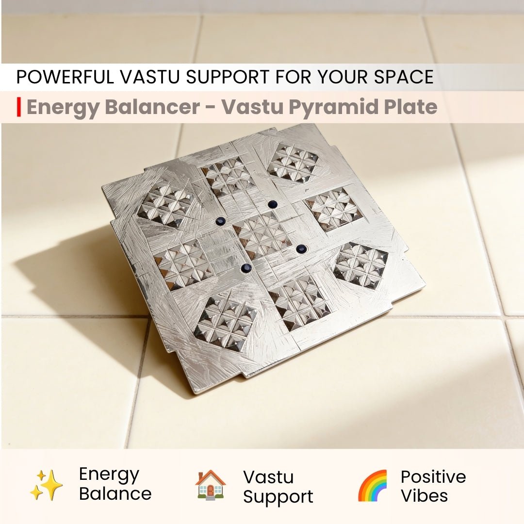 Energy balancer -Vastu Pyramid plate - plusvalueindia