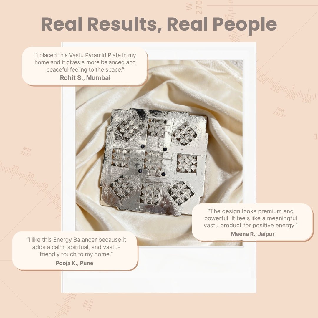 Energy balancer -Vastu Pyramid plate - plusvalueindia