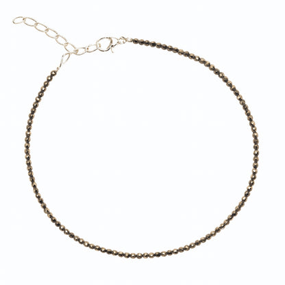 Pyrite Anklet for Wealth Attraction, Money & Prosperity