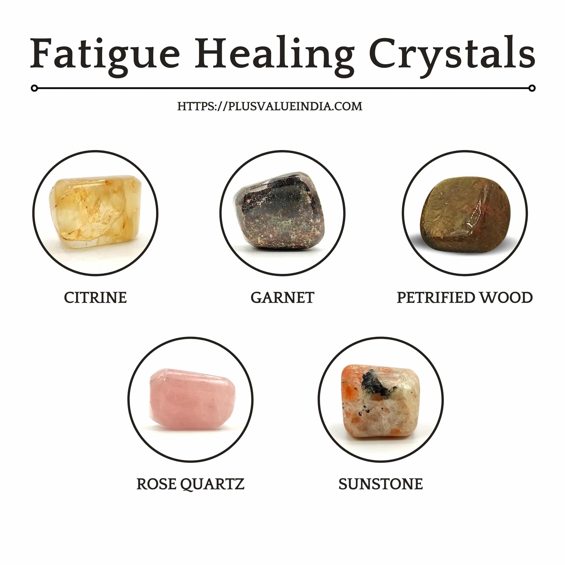 Fatigue Pocket Healing Crystal Bag