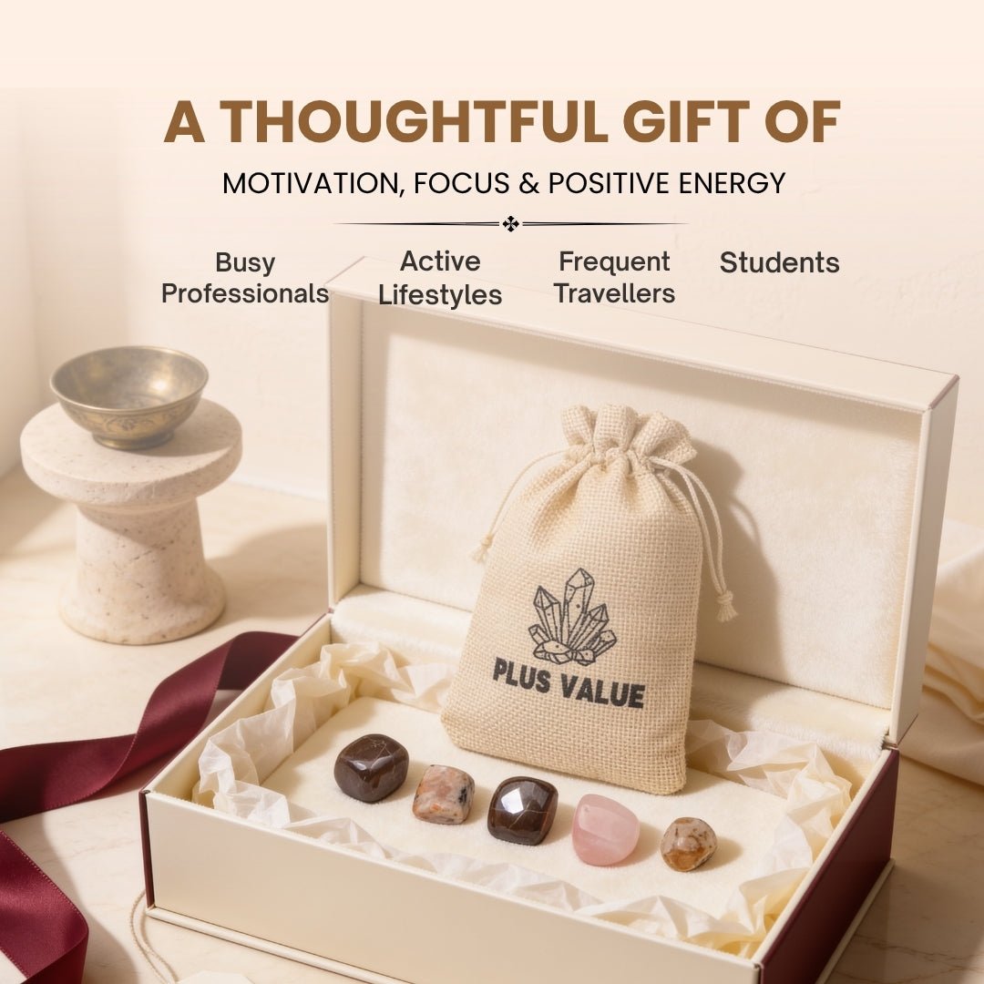 Natural Clear Quartz tumbled stone for clearing brain fog and amplifying vital energy