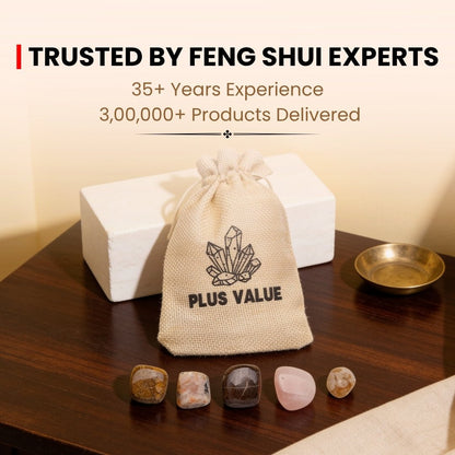 Pocket-sized anti-fatigue crystal stones resting in hand for size scale and daily carry