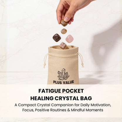 Chatoyant Tiger Eye pocket stone for sustained willpower, mental focus, and fatigue relief