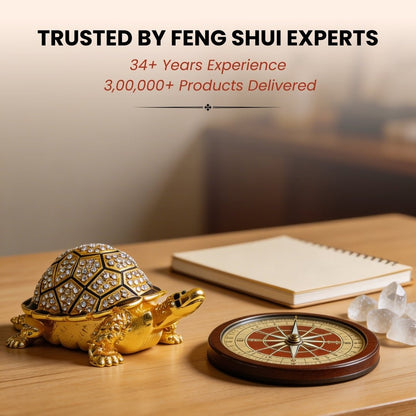 Feng Shui Bejeweled Tortoise for Personal Wish Fulfillment - plusvalueindia