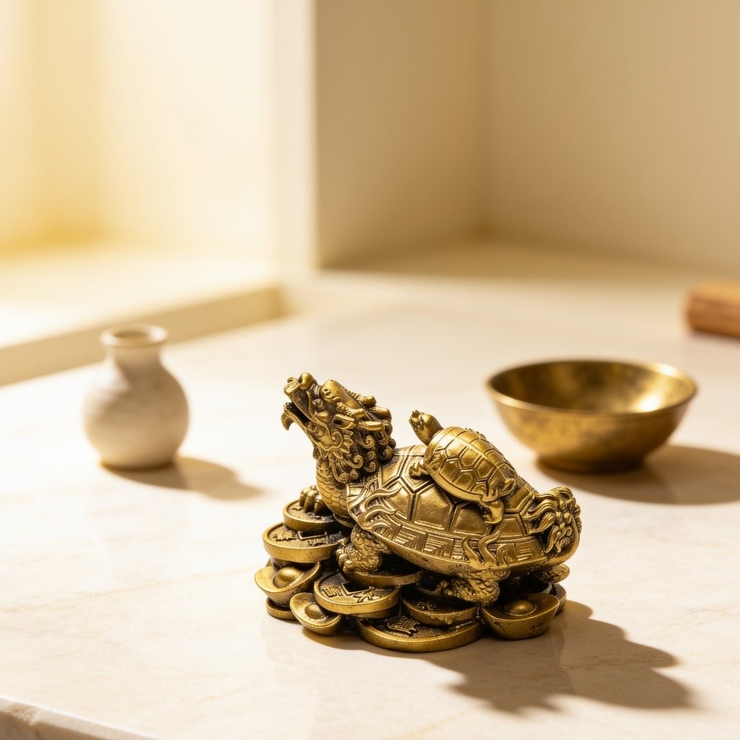 Feng Shui Dragon With Tortoise - plusvalueindia
