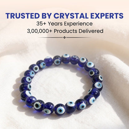 Feng Shui Evil Eye Bracelet for Protection for Evil Energy 8mm - plusvalueindia